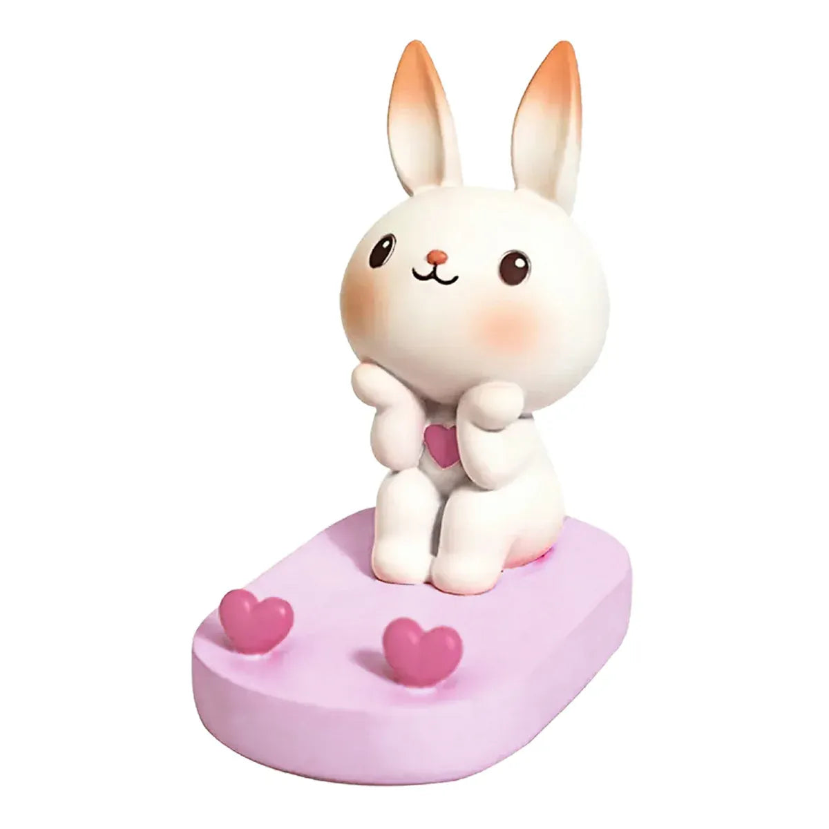 Cartoon Rabbit Phone Holder Desktop Stand Cute Mobile Phone Stand Office Pink