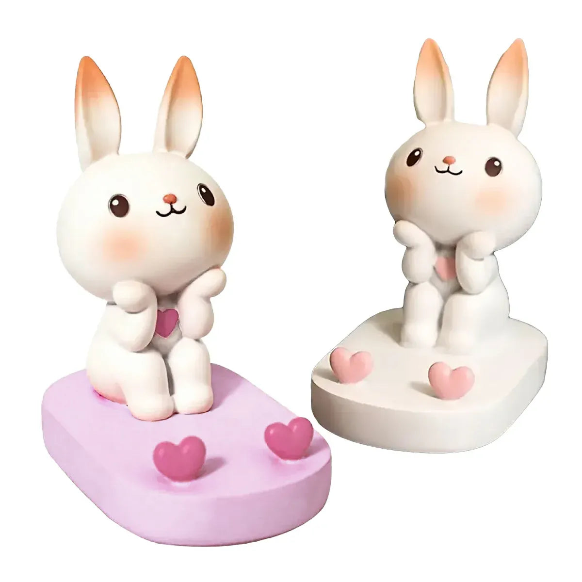 Cartoon Rabbit Phone Holder Desktop Stand Cute Mobile Phone Stand Office Pink