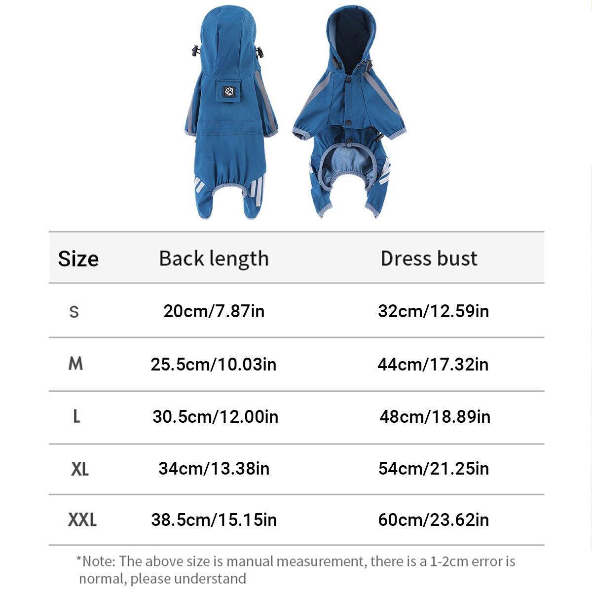 Waterproof Four Corner Pet Raincoats In Large Medium And Small Sizes Are Suitable For Dogs - Pink - L