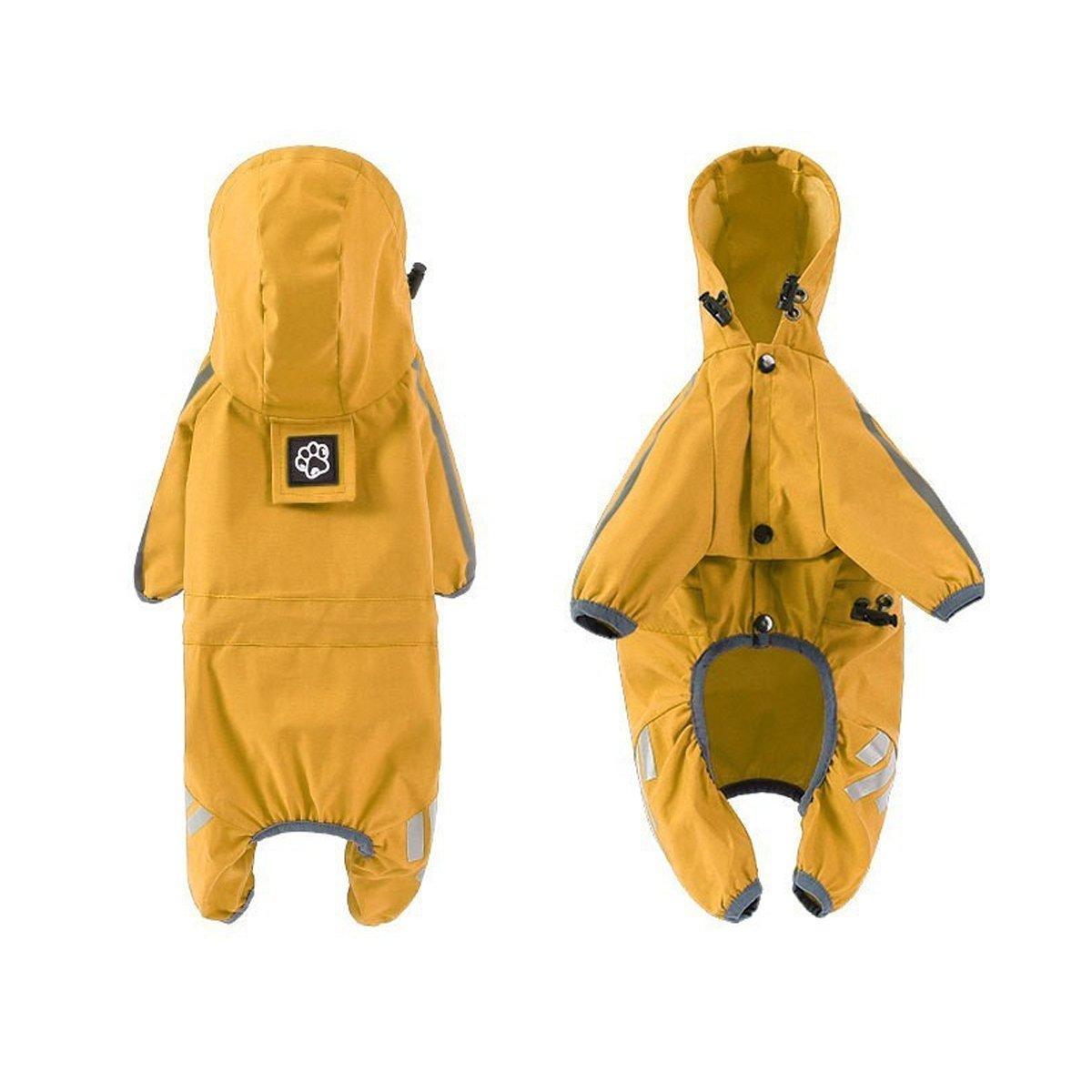 Waterproof Four Corner Pet Raincoats In Large Medium And Small Sizes Are Suitable For Dogs - Pink - L