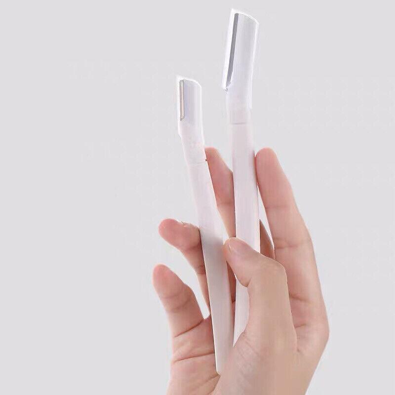 3Pcs Eyebrow Razor Set Facial Trimmer Shaver Blade Hair Remover Beauty Tool - 3X Eyebrow Razor-Light Green