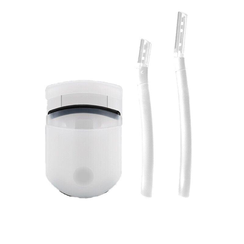 3Pcs Eyebrow Razor Set Facial Trimmer Shaver Blade Hair Remover Beauty Tool - 3X Eyebrow Razor-Light Green