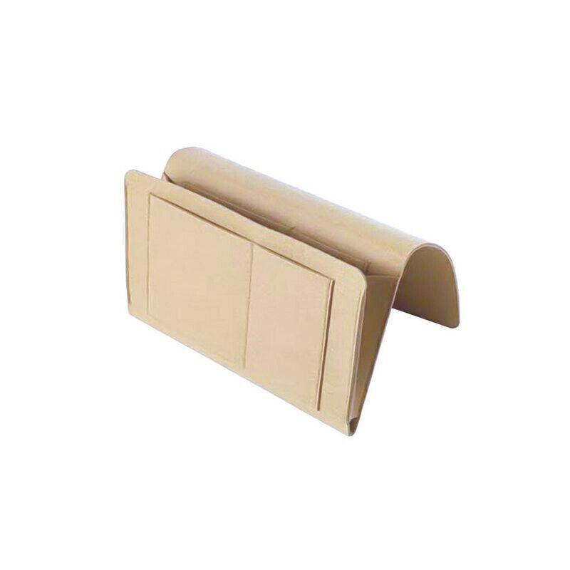 Bedside Storage Caddy Hanging Organizer Pocket Bag for Phone Remote Book - Grey