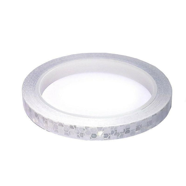 8m Reflective Tape for Cars Motorcycles Waterproof High Visibility Strip - White