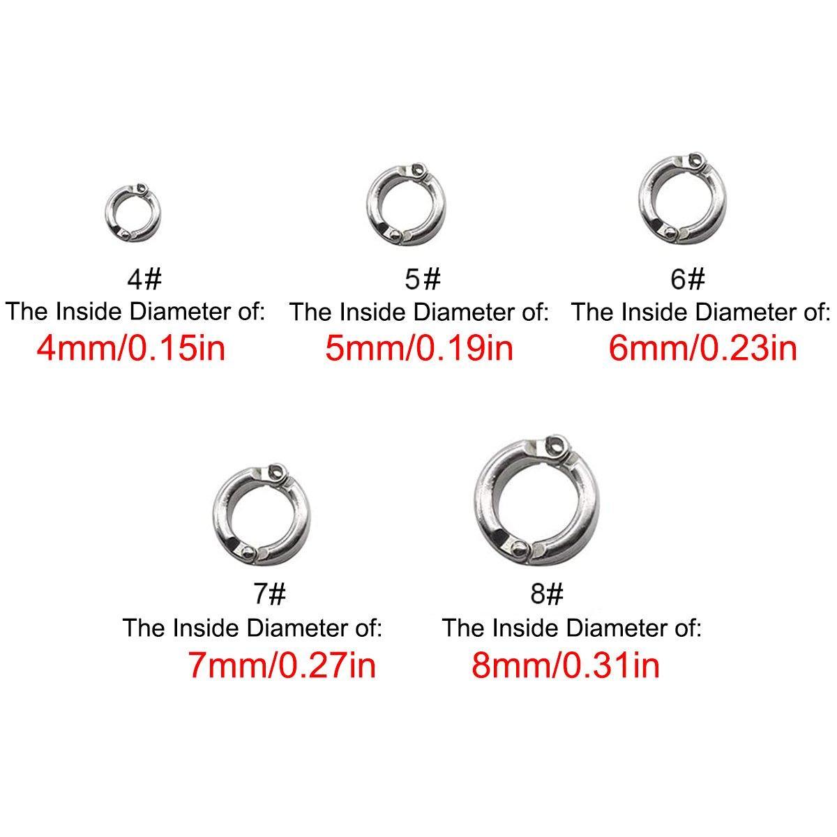 Parrot Leg Ring Anti Slip Bird Anklet Elastic Rope with Alloy Fasteners Supplies - 6mm