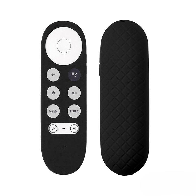 Silicone Case Protective Cover Shell For Google Chromecast Tv 2020 Voice Remote - Black