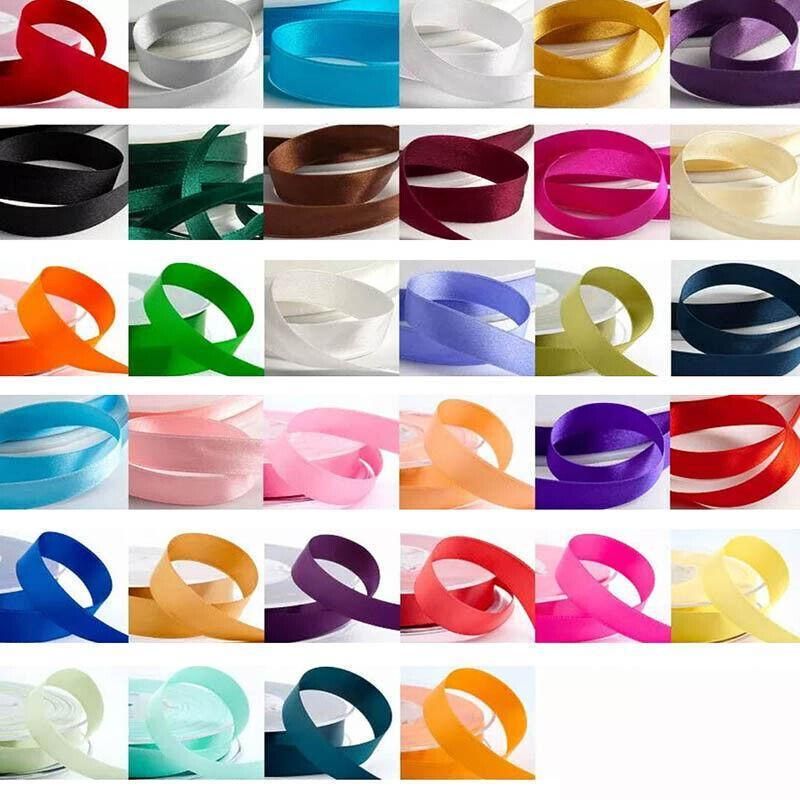 10mm Width Satin Hair Ribbon Wedding Party Decoration Gift Banquet 3m - Blue