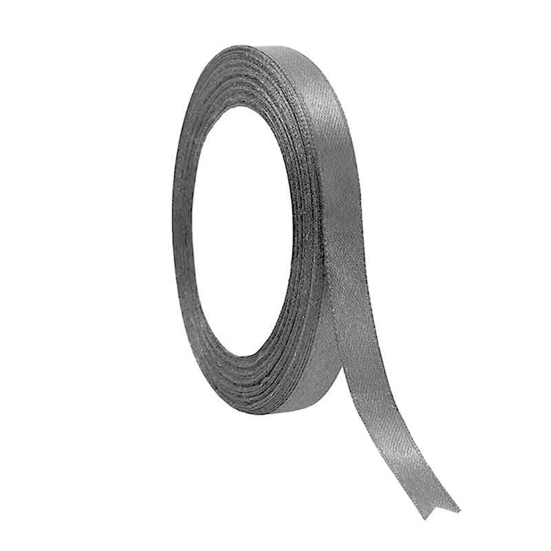 10mm Width Satin Hair Ribbon Wedding Party Decoration Gift Banquet 22m - Silver Grey