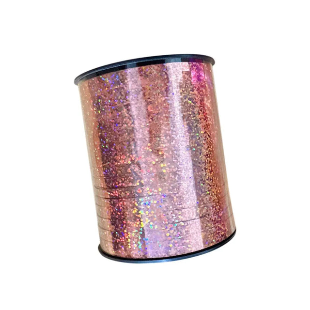 5mm Balloon Ribbon Curling Party String Gift Wrap Decoration Birthday Wedding - Laser-Rose Gold
