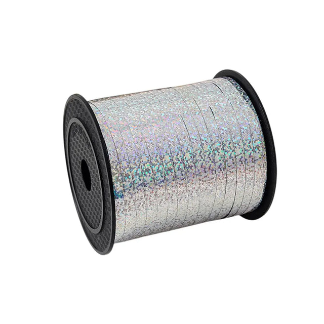 5mm Balloon Ribbon Curling Party String Gift Wrap Decoration Birthday Wedding - Laser-Silver