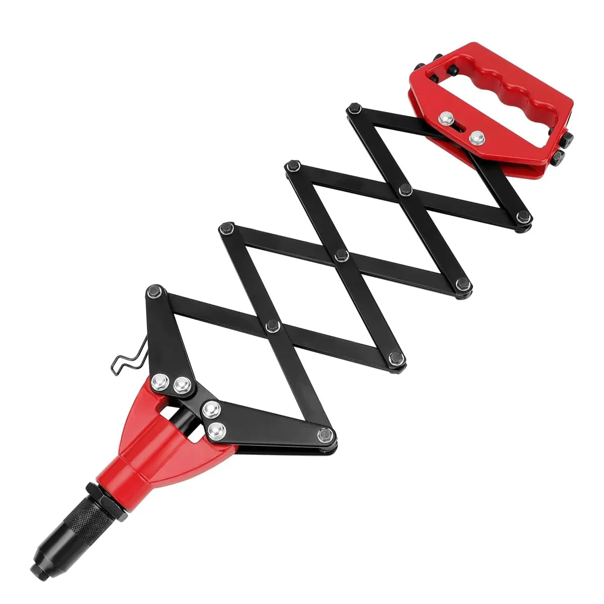Folding Rivet Gun Tool Kit Sturdy Alloy Steel for Metal Wood Plastic Repair Use