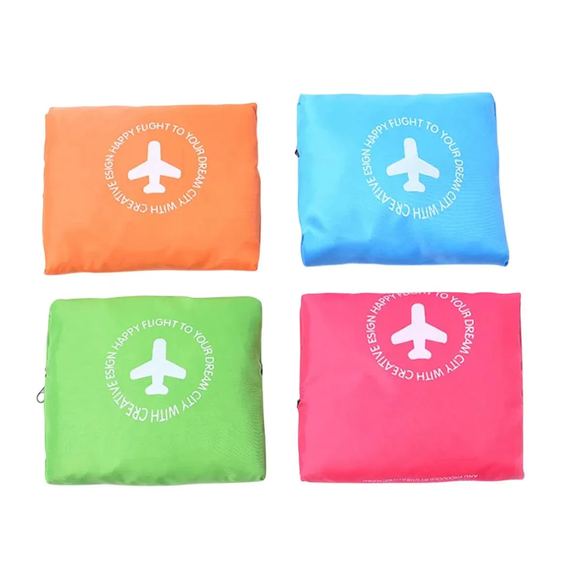 Nylon Waterproof Collapsible Travel Bag Large Suitcase Clothing Organizer - Green