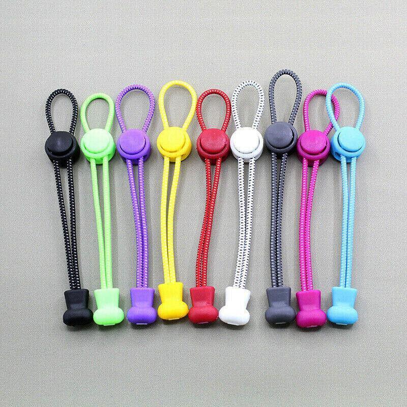 No Tie Elastic Shoelaces with Toggle Locks for Sneakers Running Walking Shoes - Light Blue