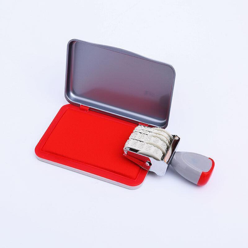 Ink Pad for Rubber Stamps and Fingerprint Crafts Non Toxic Ink for Office and DIY Use - Red