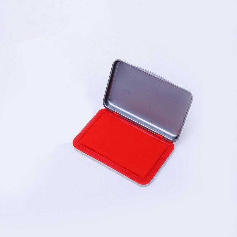 Ink Pad for Rubber Stamps and Fingerprint Crafts Non Toxic Ink for Office and DIY Use - Red