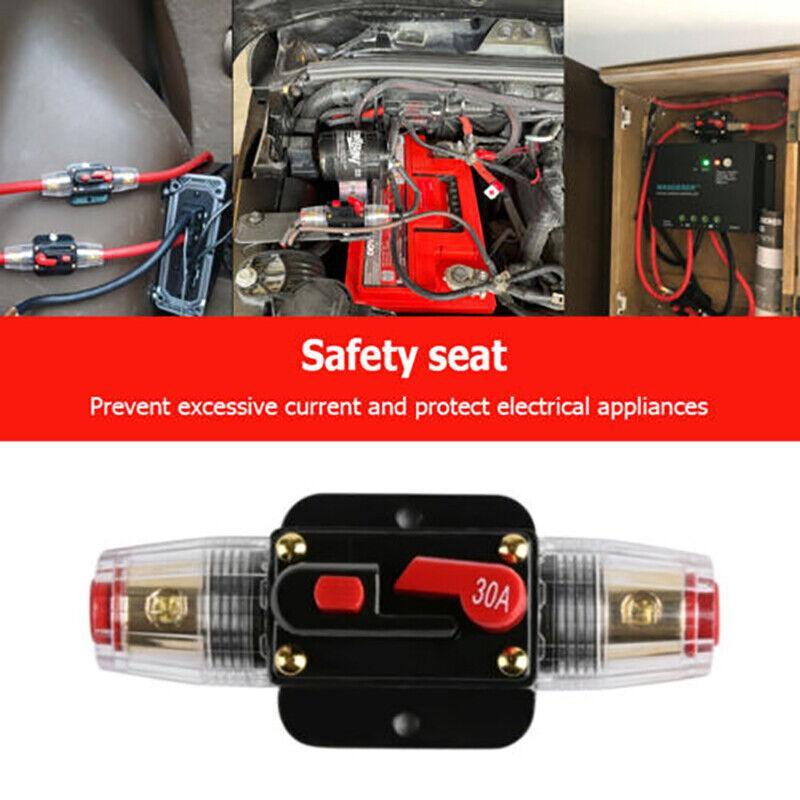 20-150Amp Circuit Breaker Dual Battery Ip67 Waterproof Fuse Manual Reset 12V 24V - 50AMP