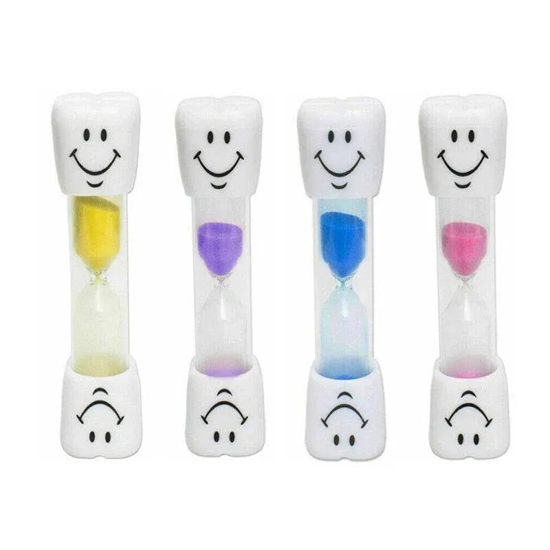 3 Mins Hourglass Sand Timer Kids Gifts Egg Kitchen Smiley Tooth Brushing Clock - Pink