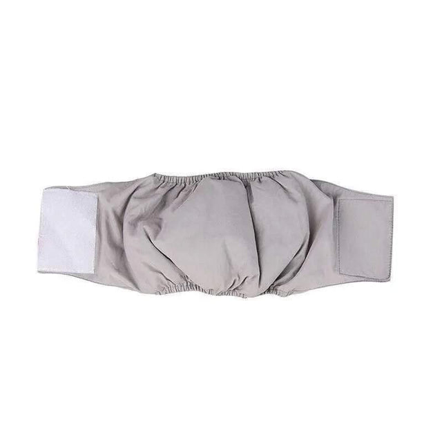 S Male Dog Puppy Nappy Diaper Belly Wrap Band Sanitary Pants Underpants - Grey
