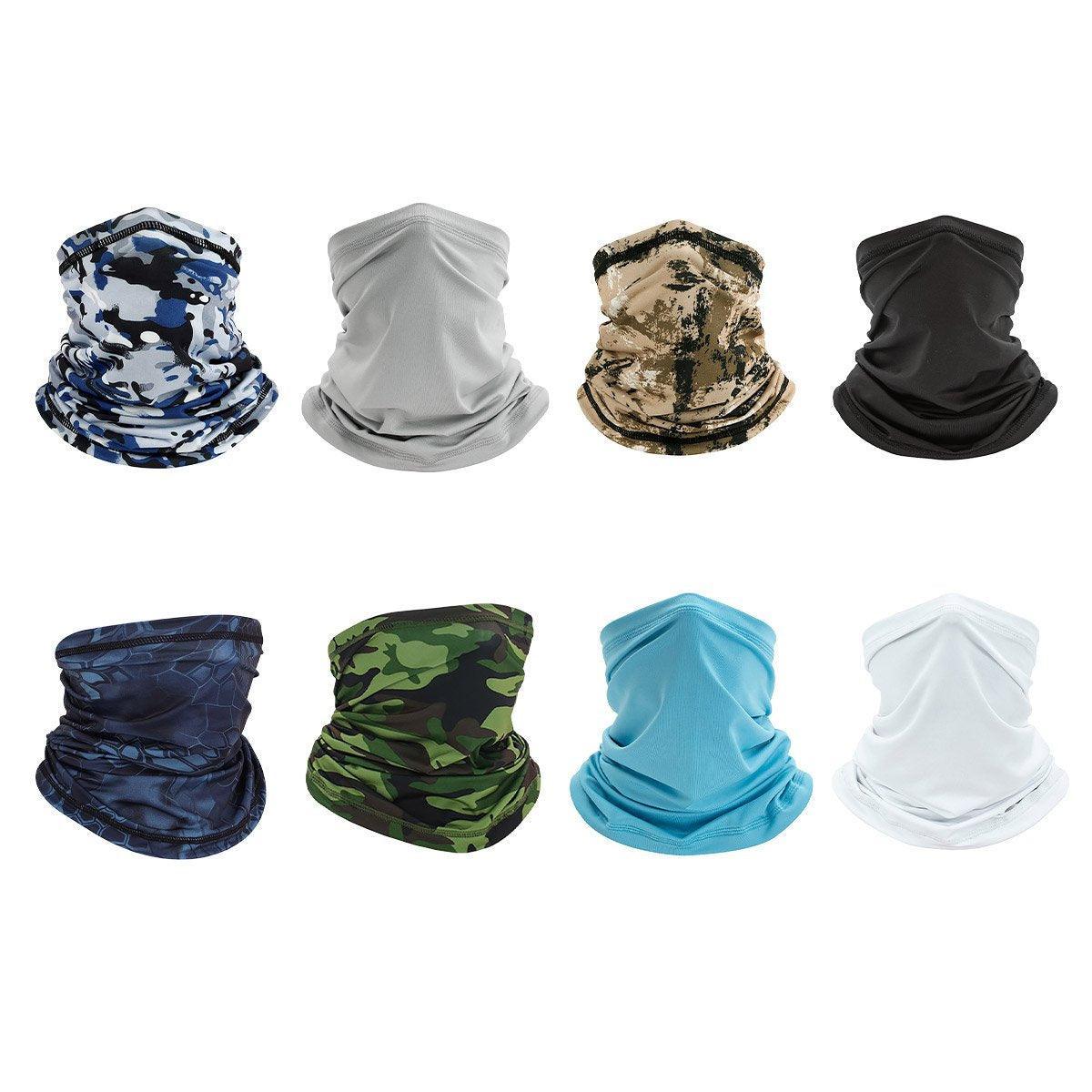 Sunblock Ice Silk Breathable Bandana Bib Face Scarf Fishing Biker Sport Headgear - Grey