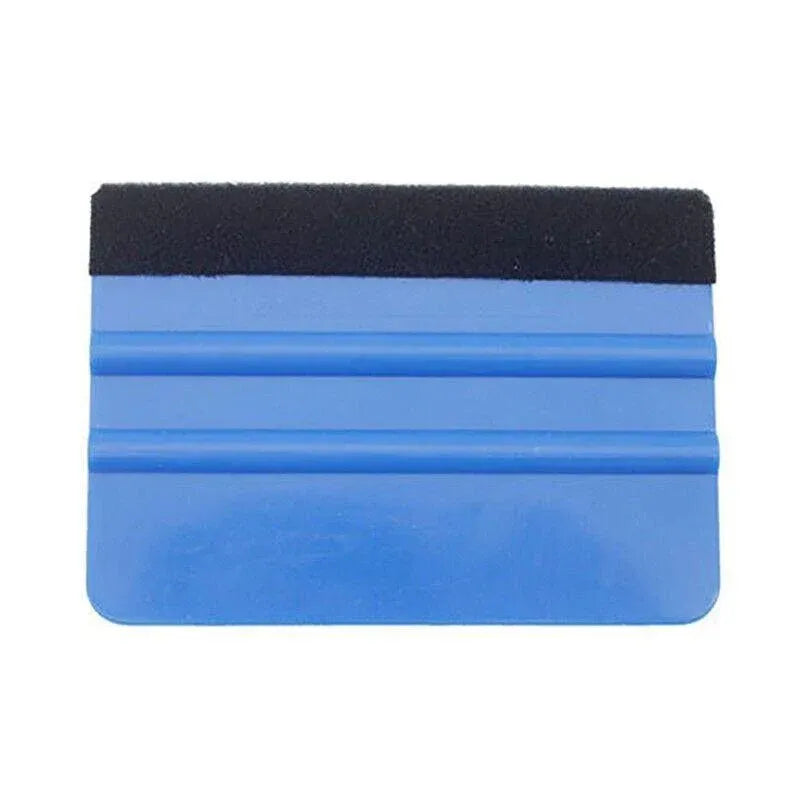Felt Edge Squeegee For Decals Sticker Vinyl Sheet Car Wrap Applicator Tool Blue