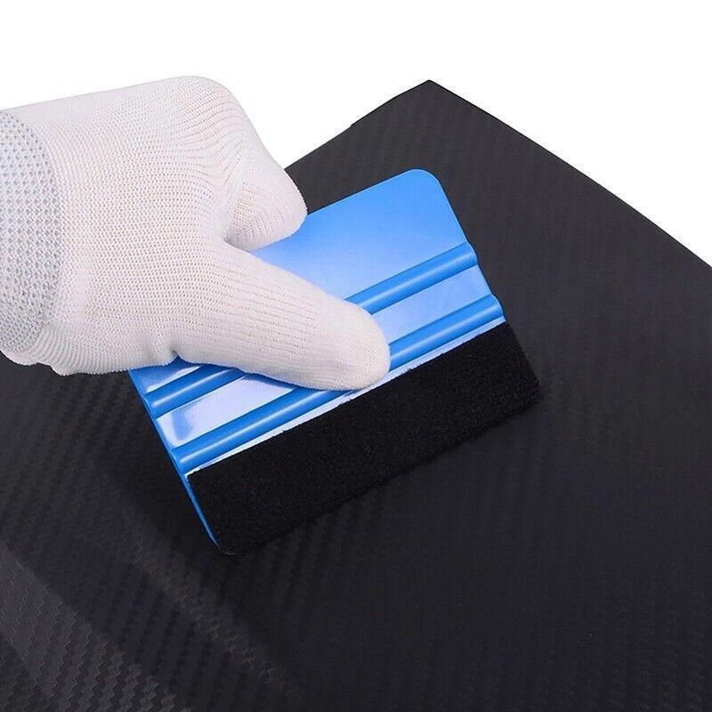 4Pcs Car Wrapping Vinyl Squeegee Scraper Tool Wrap Soft Felt Edge Sticker Tools