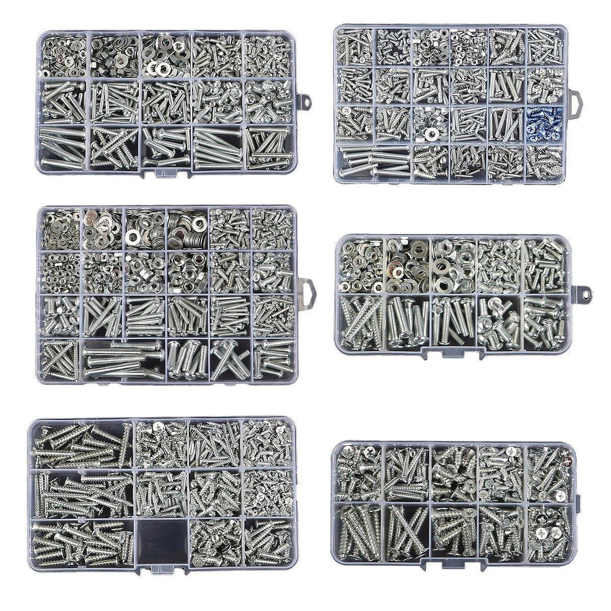 Household Self-tapping Screw Nut Gasket Box Set Multi-purpose Screw Assortment - E