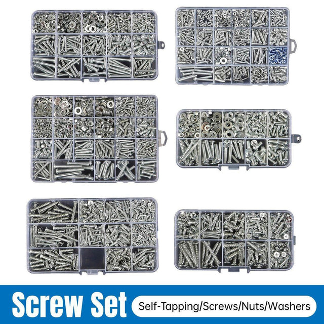 Self-tapping Screw Nut Gasket Box Set Screw Assortment - F