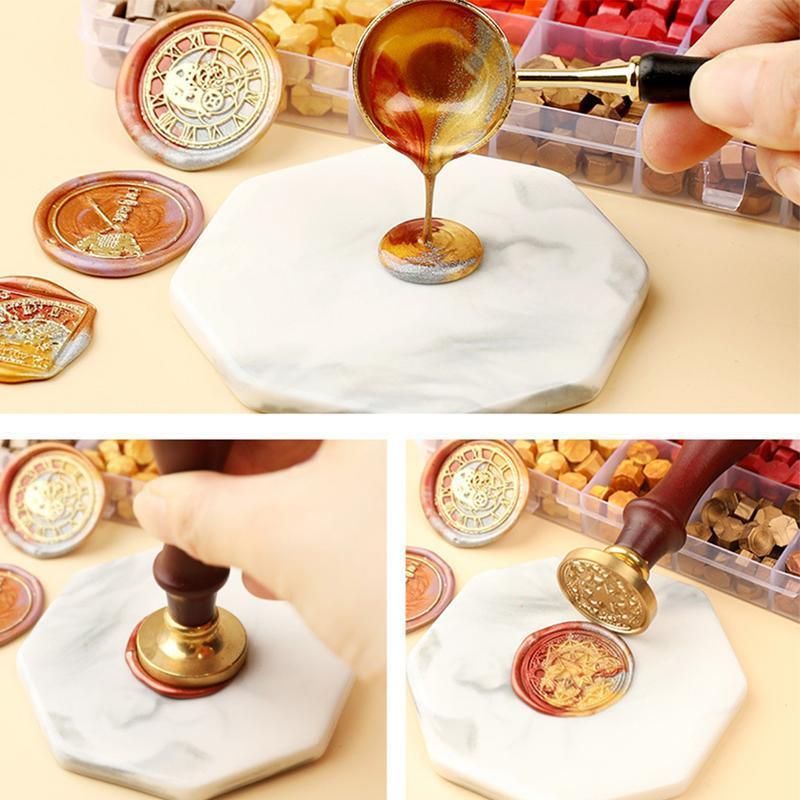 600 X Colour Sealing Wax Mix Metallic Stick Beads Stamp Seal Candle Envelope VIC - Macaron Color