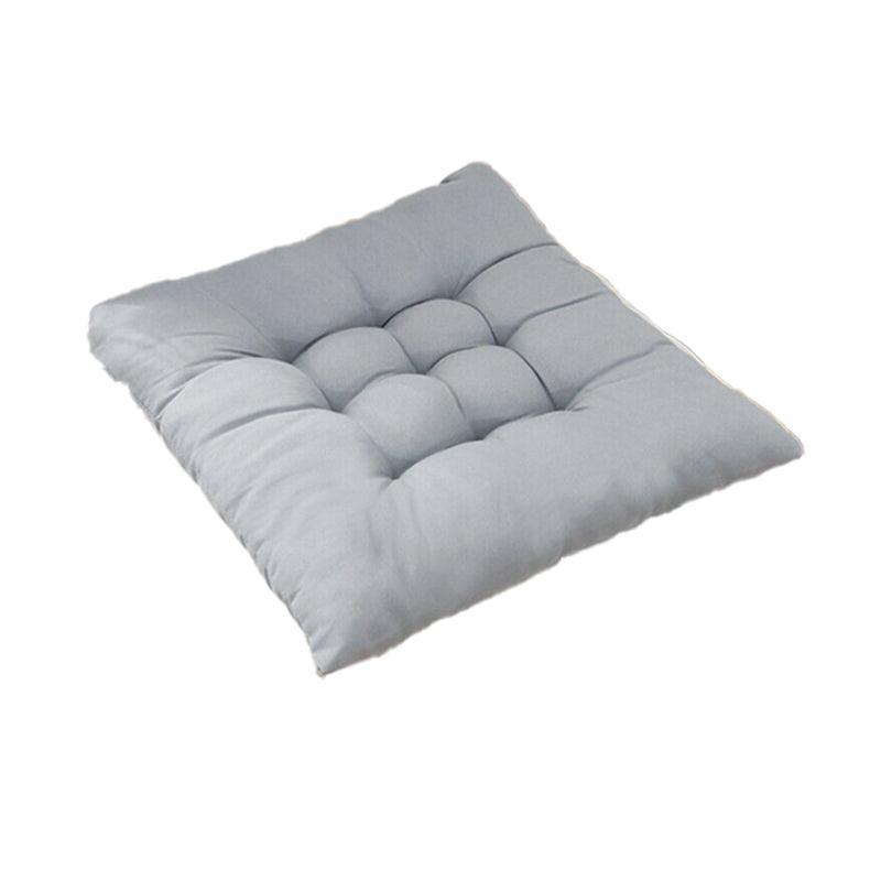 Soft Chair Cushion Pad for Indoor Outdoor Seating Square Seat Cover 35x35cm - Coffee