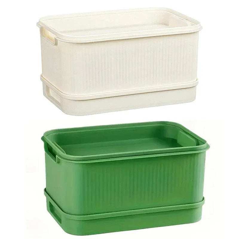 Seedling Tray Sprout Tray Soilless Hydroponic Planting Pot for Indoor Gardening - Green