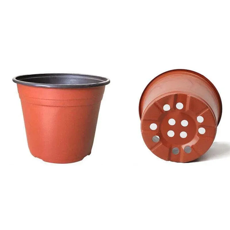 20Pcs Plastic Plant Pots Nursery Garden Seedling Flower Growing Containers - BN210-20x17.3cm