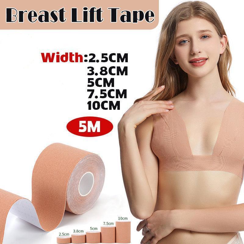 Skin Colour 5M Women Boob Tape Invisible Bra Nipple Cover Adhesive Breast Lift Tape - 5CM×5M