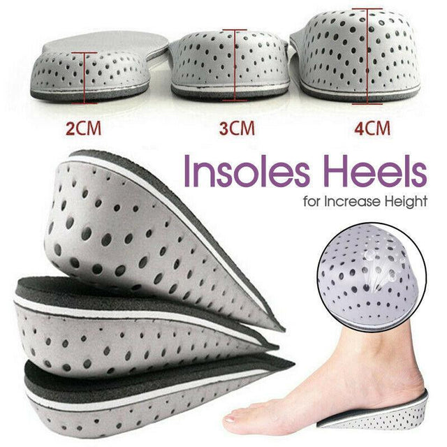 Heel Lift Insoles for Height Increase Invisible Cushion Pads Shoes Unisex 3 cm