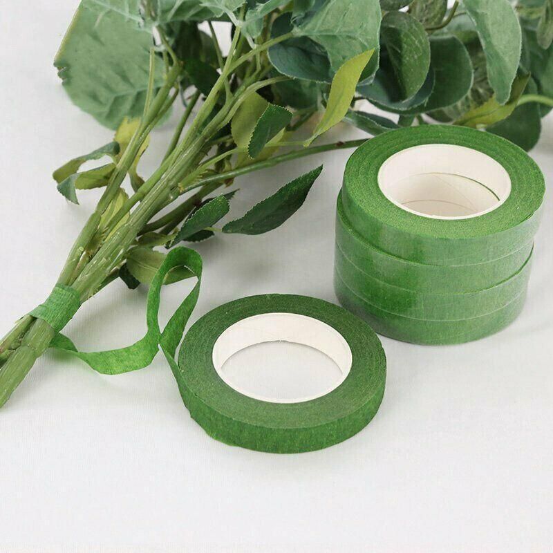 2PCS Green Floral Tape for DIY Craft Flower Wrapping and Bouquet Stems 240cm
