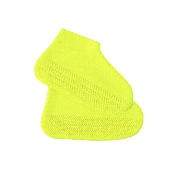 Shoe Cover Waterproof Silicone Non Slip Rain Water Rubber Foot Boot Overshoe M Size - Yellow