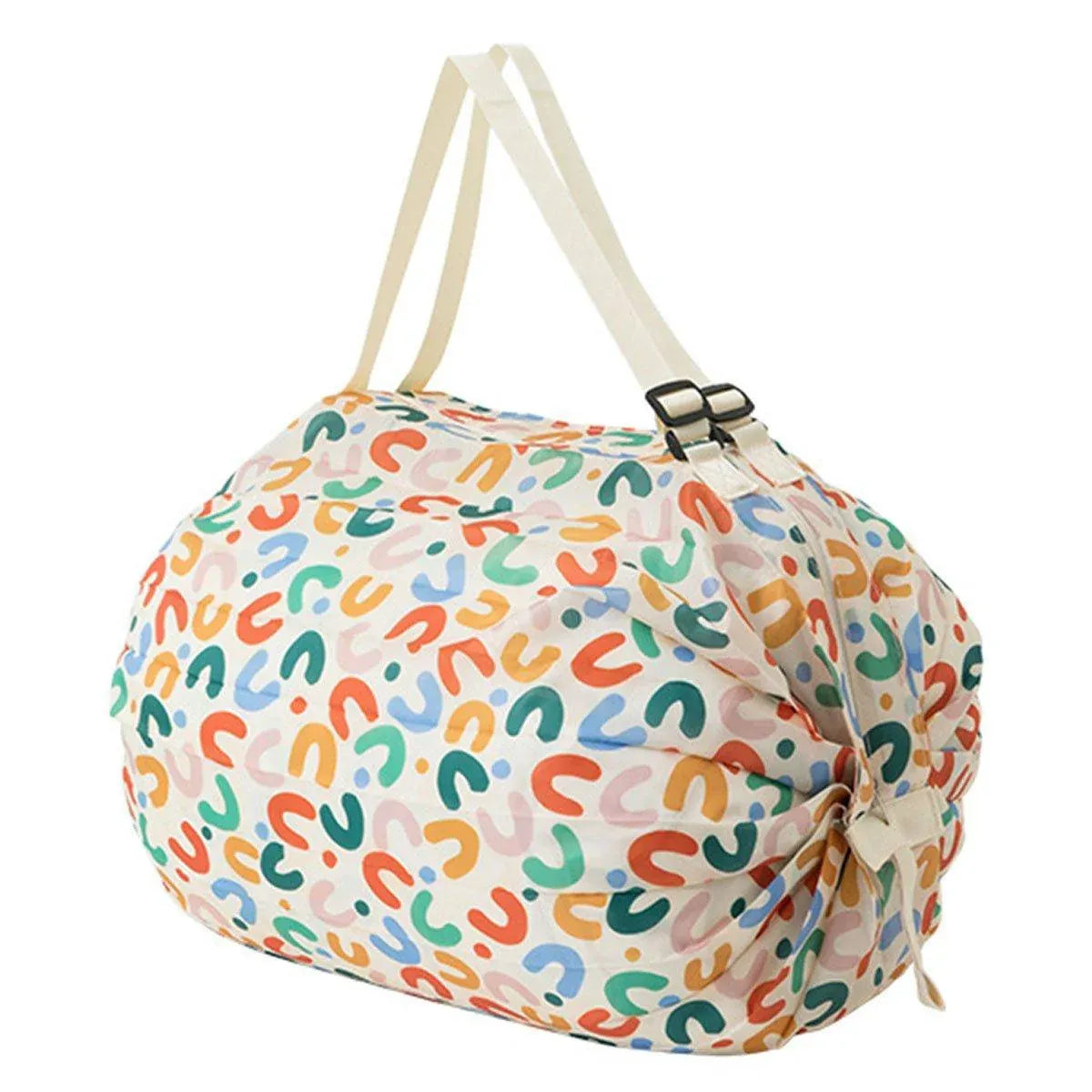 Large Foldable Eco-Friendly Shopping Bag Reusable Thickened Portable Travel Tote - 6