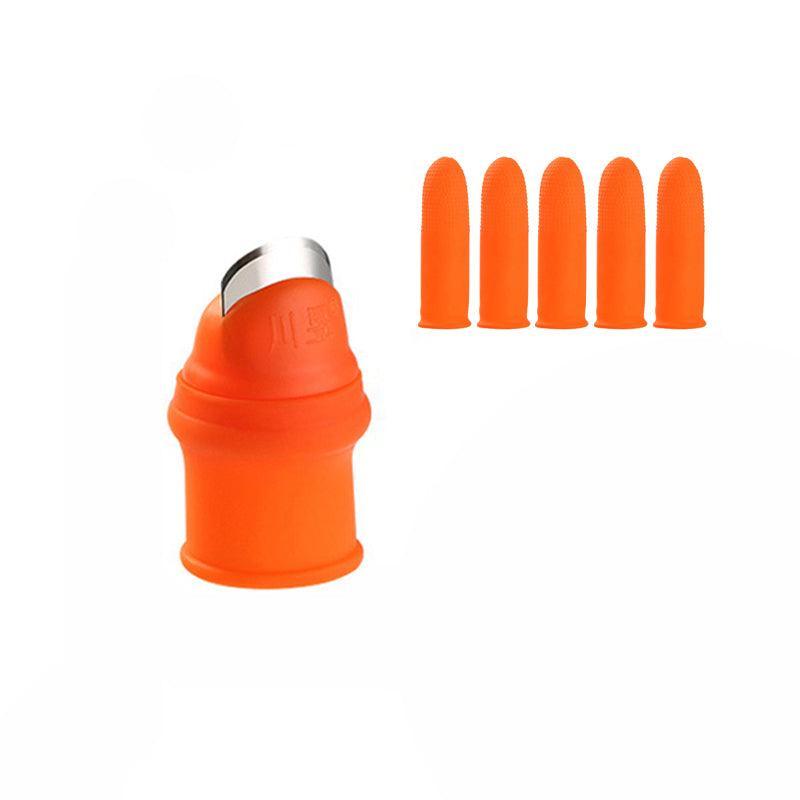 Garden Silicone Thumb Knife Finger Cutter Vegetable Harvesting Tool Picking Aid - S