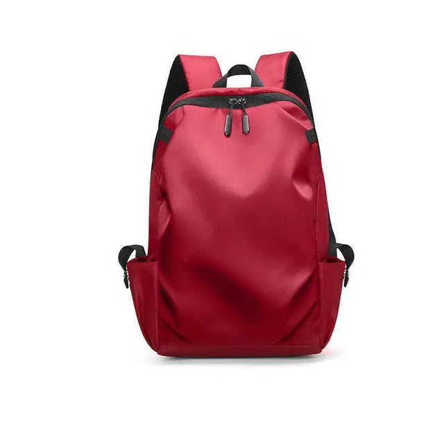 Mens Backpack Large Capacity Waterproof Schoolbag Laptop Work Travel Bag - Red