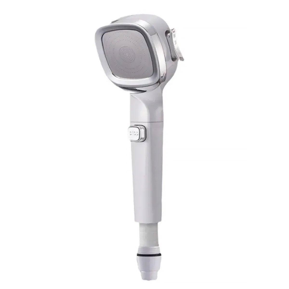 High Pressure Handheld Shower Head with Filter for Bathroom Water Saving Spray - White