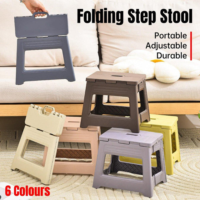 Portable Adjustable Folding Plastic Stool Retractable Fishing Chair Purple