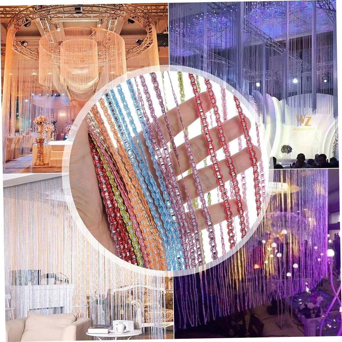 Tassel Decoration Fly Screen Panel Room Door Curtain Divider Window Bead String