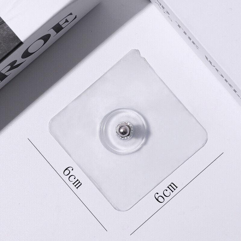 10X Punch-Free Adhesive Wall Hanging Hooks - 16mm