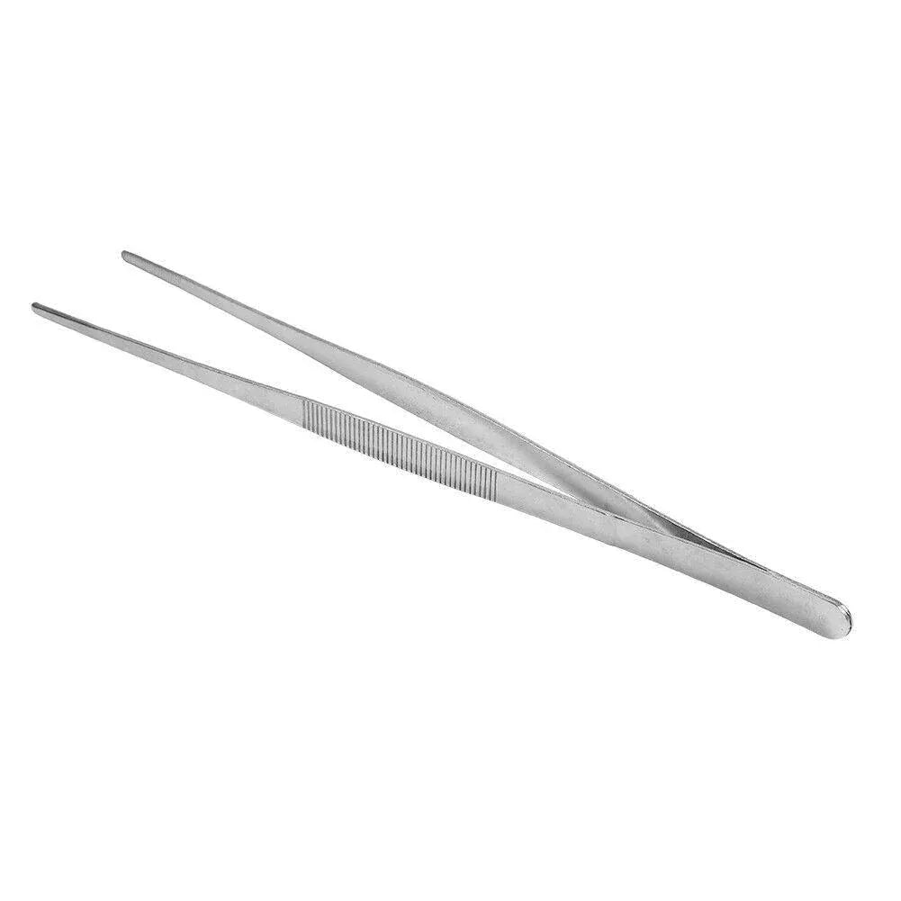 Kitchen Tweezers Silver Garden Tweezer For Professional Use Craft Home Long Au - CR 30cm