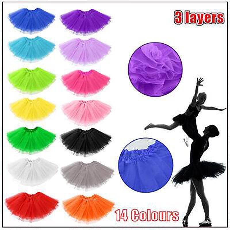 Womens Tulle Tutu Skirt Dressup Party Costume Ballet  Dance Wear - Light Purple