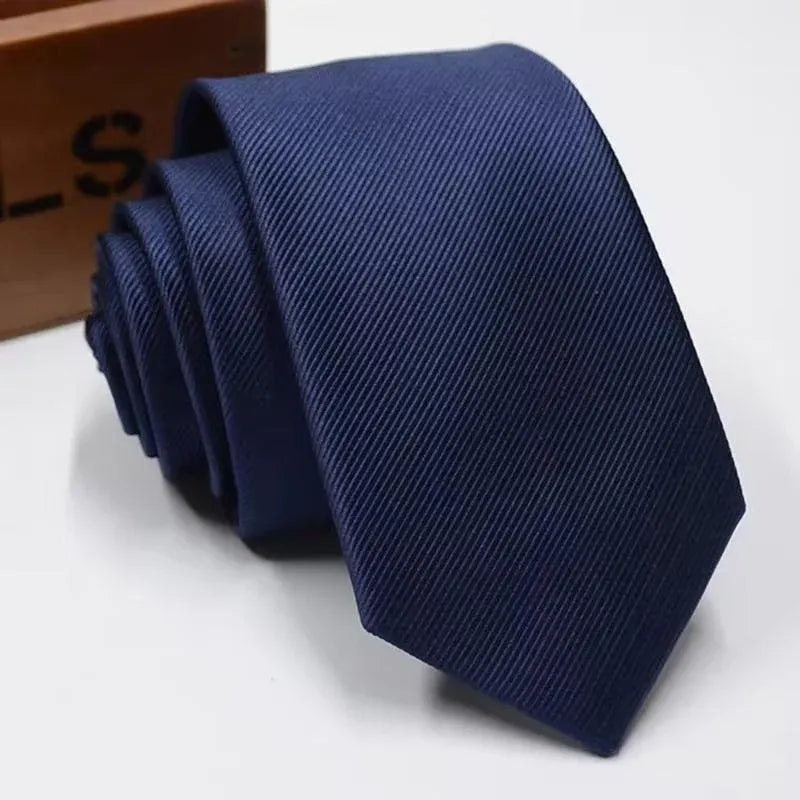 Men's Skinny Tie Fashion Solid Plain Satin Formal Wedding Casual Necktie Ties - Date Red