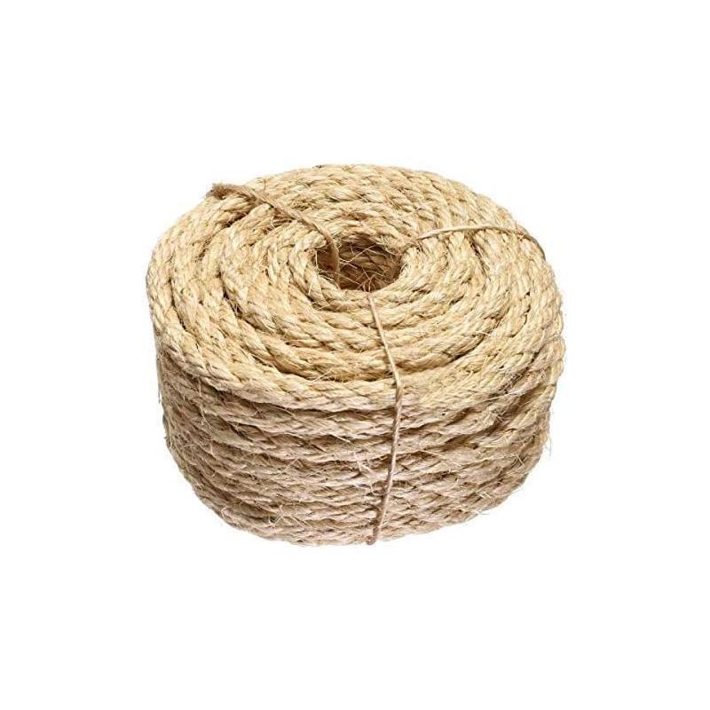 Versatile Natural Sisal Rope 6mm Thick Twine 10M-50M for Crafts - 6MM*10M