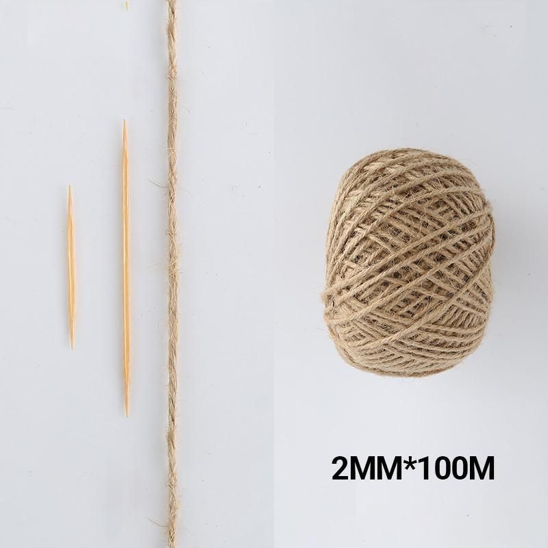 Sisal Rope Natural Jute Hemp Manila Twine String Cord 1-14mm Thick Craft DIY - 5Rolls-3MM*100M
