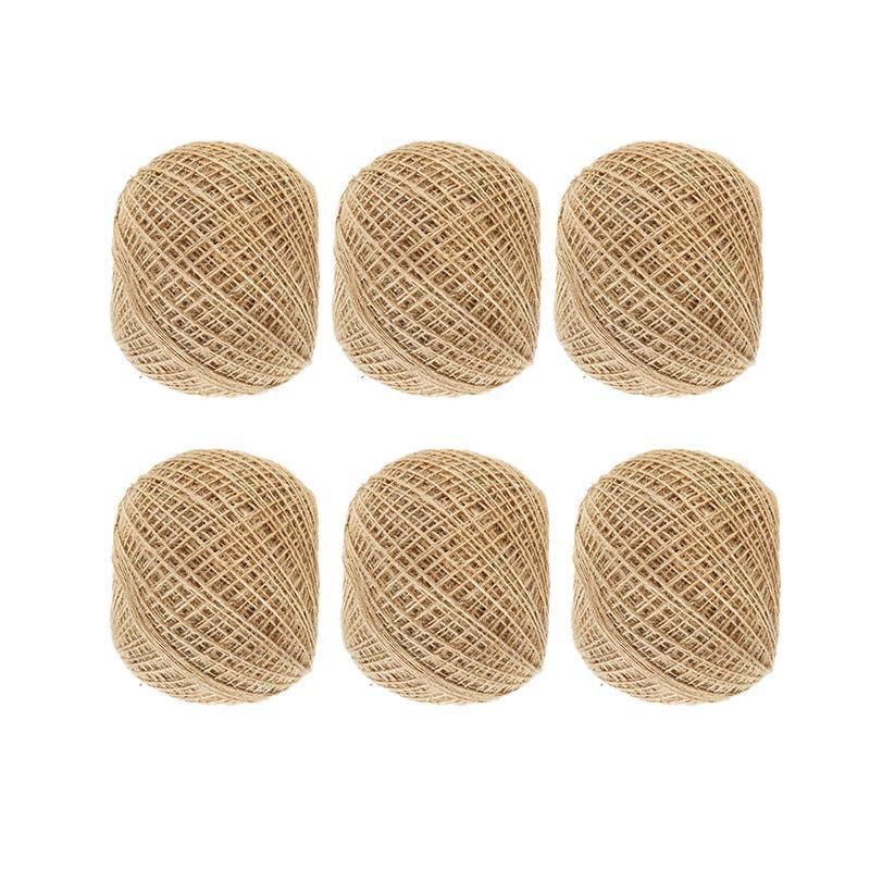 Sisal Rope Natural Jute Hemp Manila Twine String Cord 1-14mm Thick Craft DIY - 5Rolls-12MM*50M