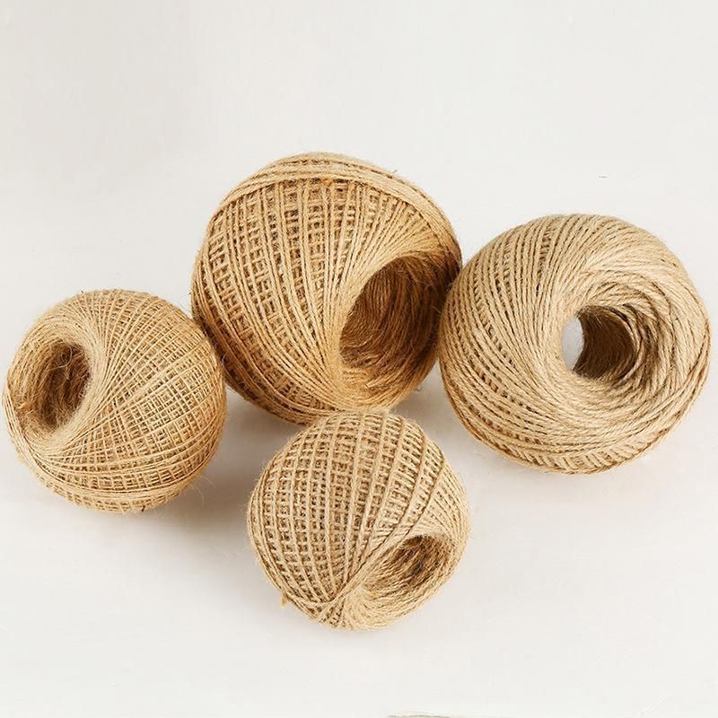 Sisal Rope Natural Jute Hemp Manila Twine String Cord 1-14mm Thick Craft DIY - 5Rolls-12MM*50M