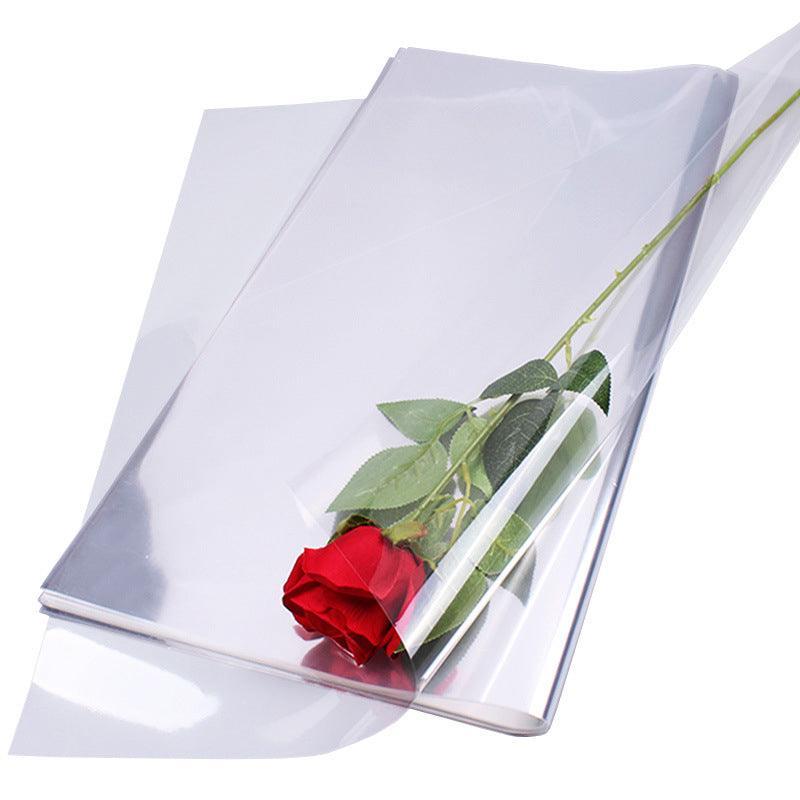 100X Clear Cellophane Wrap Rolls - 4 Sizes for Gifts & Bouquets - 100PCS-53*53CM